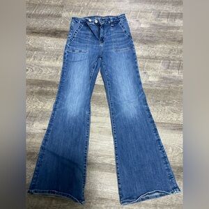American Eagle Outfitters Classic Blue Wide Leg Jeans